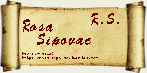 Rosa Šipovac vizit kartica